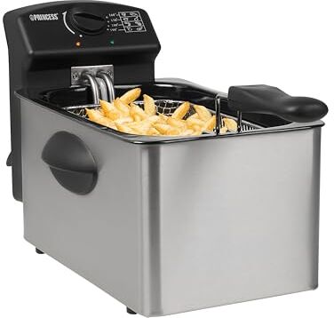 Princess Friggitrice – 2000 Watt, capacità 4 litri, capacità 800 g, 4 persone, termostato, zona fredda 182642