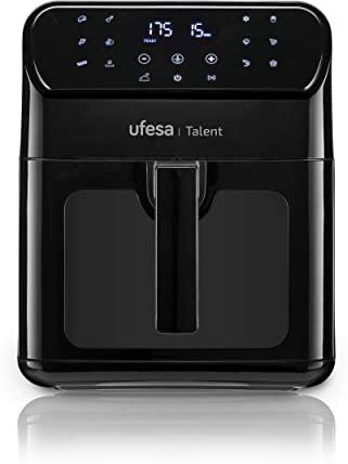 Ufesa Talent Friggitrice ad Aria Senza Olio, AirFryer da 6,5L, 13 Programmi, 1500 W, Timer, Temperatura 200ºC, Luce interna, Senza BPA