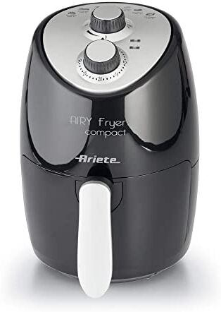 Ariete 4617, Airy Fryer Compact, Friggitrice Ad Aria, Capacità 2 L, 1000 W, Temperatura Max 200°C, Nero