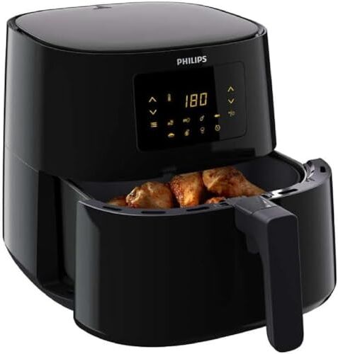 Philips Airfryer XL Essential 6,2 L, Friggitrice Senza Olio, Tecnologia Rapid Air, Touchscreen, App HomeID ()