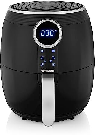 Tristar Friggitrice Ad Aria Airfryer Digitale, 4.5 Litri, 1500 W, 8 Programmi di Cottura, Schermo Tattile, senza Bpa, Nero