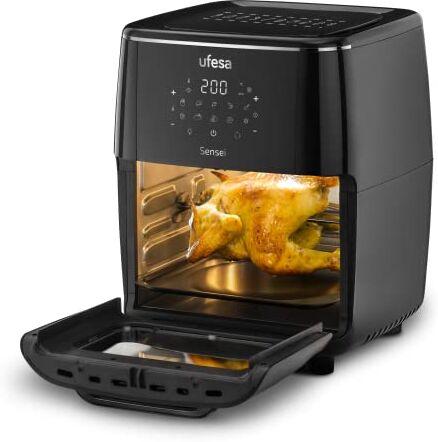 Ufesa Friggitrice ad Aria Senza Olio, AirFryer di 12L, 10 Programmi, 1700 W, Timer, Temperatura 200ºC, 6 Accessori Inclusi, Senza BPA