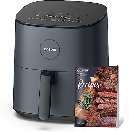 COSORI Friggitrice ad Aria 4,7L, 75-230°C, Air Fryer Silenzioso e Risparmio Energetico, 9 Preimpostazioni, Meno Olio&Senza Fumo, Ricettario Italiano, Lavabile in Lavastoviglie, 1500W