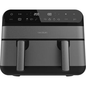 Cecotec Friggitrice ad Aria senza Olio Air Fryer 9L Cecofry Advance 9000 Full Inox. 2800W, 2 Vaschette 4.5L Parete Divisoria, Sync, 8 Menu, Temp 30-200°C, PerfectCook, Acciaio Inossidabile, Pannello Cecotec Friggitrice ad Aria senza Olio Air Fryer 9L Cecofry Advance 9000 Full Inox. 2800W, 2 Vaschette 4.5L Parete Divisoria, Sync, 8 Menu, Temp 30-200°C, PerfectCook, Acciaio Inossidabile, Pannello