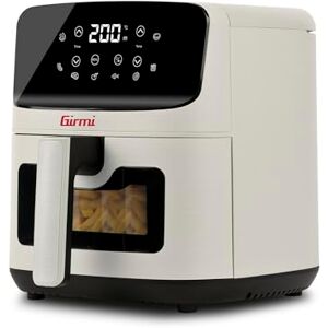 Girmi FG27 "Ecofrit Lite" Friggitrice ad Aria 4,2 Litri, 1400 W, 4.2 Litri, Display digitale, 8 programmi, Timer, 80-200° C, BPA/PFOA Safe, Ricettario incluso, Gesso Girmi FG27 "Ecofrit Lite" Friggitrice ad Aria 4,2 Litri, 1400 W, 4.2 Litri, Display digitale, 8 programmi, Timer, 80-200° C, BPA/PFOA Safe, Ricettario incluso, Gesso