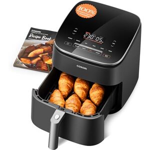 COSORI Friggitrice ad Aria Turbo Blaze 6 Litri, Rivestimento Ceramico Senza PFAS, Air Fryer con DC Motore, 9 Funzioni & 5 Velocità della Ventola Automatica, 110 Ricette & 96 Tabelle di Cottura, 1725W COSORI Friggitrice ad Aria Turbo Blaze 6 Litri, Rivestimento Ceramico Senza PFAS, Air Fryer con DC Motore, 9 Funzioni & 5 Velocità della Ventola Automatica, 110 Ricette & 96 Tabelle di Cottura, 1725W