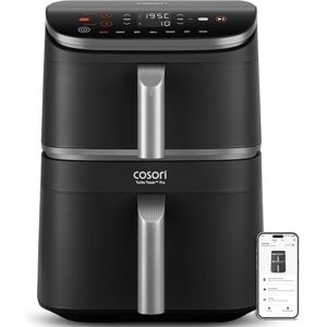 COSORI Turbo Tower Pro Smart Friggitrice ad Aria 10,8L con Rivestimento Ceramico, Doppia Resistenza, Cottura a 3 Livelli, 2630W, 7 Funzioni, 2 Motori DC, 50+ Ricette Complete Online, CAF-DC113S COSORI Turbo Tower Pro Smart Friggitrice ad Aria 10,8L con Rivestimento Ceramico, Doppia Resistenza, Cottura a 3 Livelli, 2630W, 7 Funzioni, 2 Motori DC, 50+ Ricette Complete Online, CAF-DC113S