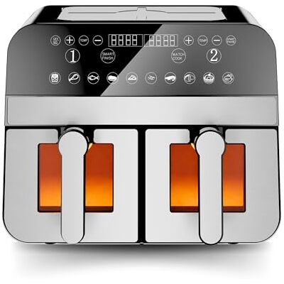 Comfy Nest CNAFD45WS - 9L Doppio Cestello 2400W - Friggitrice ad Aria Comfy Nest CNAFD45WS - 9L Doppio Cestello 2400W - Friggitrice ad Aria