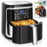 Aigostar Cube 30IBT Friggitrice ad Aria 5-in-1, 1900W, 7L, Pannello touch a led, 7 Scelte già programmate, Forno, Arrostire, Cestello removibile anti aderente, Mantenimento calore, 20- Ricette