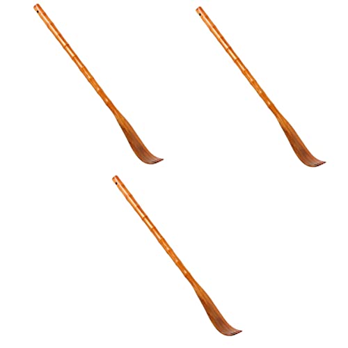 FRCOLOR 3 Pz strumento massaggiatore artiglio grattaschiena con artiglio tiragraffi in legno strumento per il massaggio del corpo alla schiena attrezzo calzascarpe imbuto Di legno