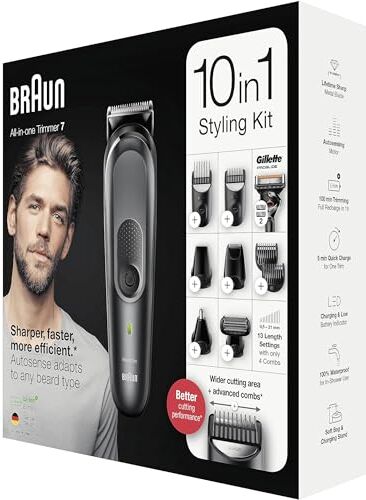 Braun MGK7321 RECORTADORA TODO EN UNO CON 8 ACCESORIOS