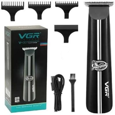 ART Trade Shop Taglia Capelli Professionale Regolabarba Elettrico A Batteria Trimmer Vgr V-007