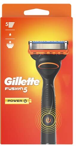 Procter & Gamble Gillette Fusion5 Power Rasoio da uomo, 1 lama, progettato con lame antiattrito per ricarica fino a 20 rasatura per lama