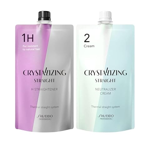Shiseido Professional Capelli Rebonding Cristallizzandosi raddrizzatore dei capelli (H1) + Neutralising Emulsione (2) Per Resistente ai capelli naturali