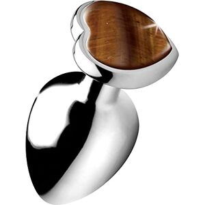 XR Brands - Cuore di occhio di tigre - Plug anale piccolo XR Brands - Cuore di occhio di tigre - Plug anale piccolo