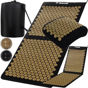 TRIZAND Set di tappetini per agopressione XXL con cuscino, 2 palline da massaggio e borsa per il trasporto, 13743 punti di pressione, rilassamento per mal di schiena, stress e tensioni TRIZAND Set di tappetini per agopressione XXL con cuscino, 2 palline da massaggio e borsa per il trasporto, 13743 punti di pressione, rilassamento per mal di schiena, stress e tensioni