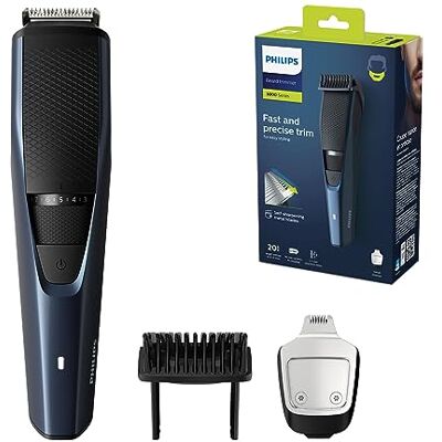Philips Regolabarba serie 3000 Regolabarba elettrico per uomo con rifinitore di precisione per barba, sistema Lift & Trim, 90 min di uso cordless e 1 ora di ricarica (modello BT3238/15) Philips Regolabarba serie 3000 Regolabarba elettrico per uomo con rifinitore di precisione per barba, sistema Lift & Trim, 90 min di uso cordless e 1 ora di ricarica (modello BT3238/15)