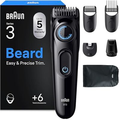 Braun BT3565 - Rifinitore per barba Serie 3 Lunghezze regolabili Braun BT3565 - Rifinitore per barba Serie 3 Lunghezze regolabili