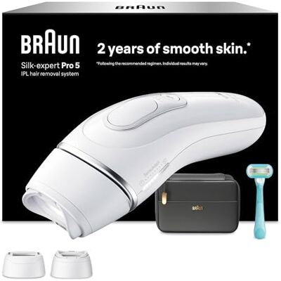 Braun Silk·expert Pro 5, Epilatore Luce Pulsata Smart, Epilazione Laser Peli Donna A Casa, Riduzione Permanente Dei Peli, Con 2 Testine, Custodia E Rasoio Gillette Venus, Braun Silk·expert Pro 5, Epilatore Luce Pulsata Smart, Epilazione Laser Peli Donna A Casa, Riduzione Permanente Dei Peli, Con 2 Testine, Custodia E Rasoio Gillette Venus,