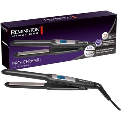 Remington Piastra per Capelli Pro-Ceramic Extra Slim – per Capelli Corti, Barba e Pixie (Piastre Galleggianti, Rivestimento Ceramico Avanzato, 9 Impostazioni 150-230°C, Riscaldamento Rapido) Remington Piastra per Capelli Pro-Ceramic Extra Slim – per Capelli Corti, Barba e Pixie (Piastre Galleggianti, Rivestimento Ceramico Avanzato, 9 Impostazioni 150-230°C, Riscaldamento Rapido)