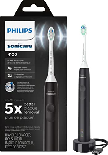 Philips Sonic Spazzolino elettrico elettrico elettrico con sensore di pressione, colore: grigio scuro