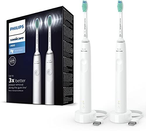 Philips Sonicare Serie 3100 Spazzolino Elettrico Sonico, Tecnologia Sonica, Bianco (Modello )