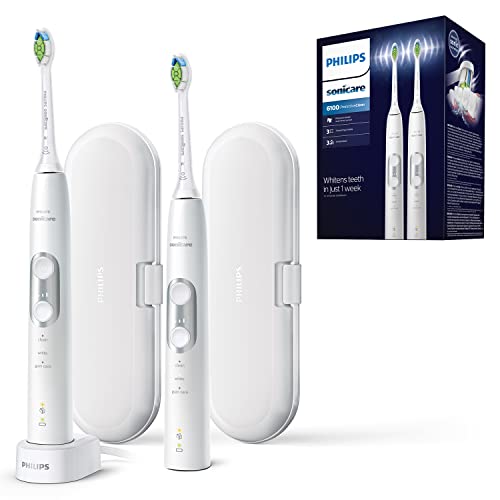 Philips Sonicare HX6877/34 spazzolino elettrico Adulto Spazzolino elettrico sonico Argento, Bianco