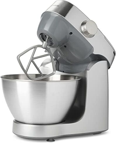 Kenwood Impastatrice Planetaria Prospero+, Ciotola capiente in acciaio da 4,3L, Dotato di 3 utensili di miscelazione, Potenza 1000watt, Sistema di sicurezza, Piedini antiscivolo, Silver