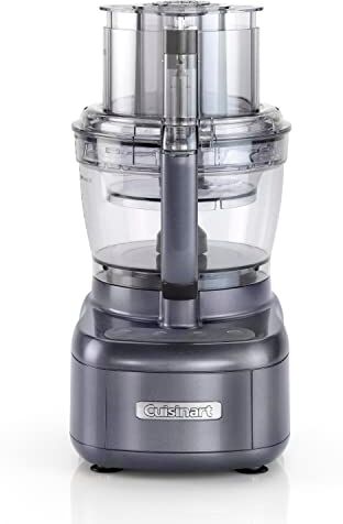 CUISINART Robot da cucina, food processor,2 recipienti, 2 lame per tagliare, 1 lama per impastare, 2 dischi per affettare, 2 impostazioni di velocità + tasto turbo