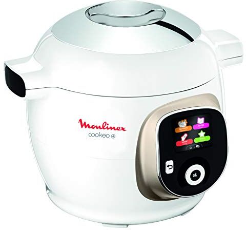 Moulinex CE851A Cookeo + Multicooker con 150 Ricette Pre-impostate, 1600 W, Capacità 6 Litri, 2-6 Persone, Robot da Cucina Multifunzione con 6 Modalità Cottura Automatica, Avvio Ritardato