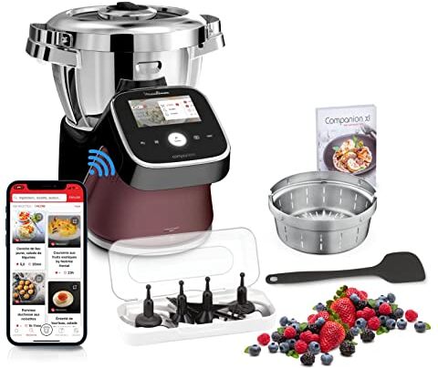 Moulinex i-Companion Touch Pro Robot Cooker Multifunzione, Robot da cucina, 18 modalità automatiche, Bilancia integrata, Touch screen, Applicazione esclusiva, Made in France