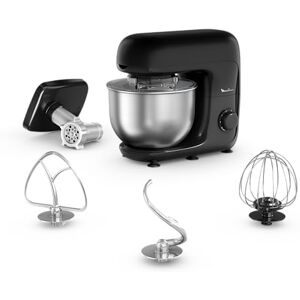 Moulinex Bake essential Robot pasticcere, 800 W, Ciotola 4.8 L, kit di pasticceria, Tritacarne , Nero Glama Moulinex Bake essential Robot pasticcere, 800 W, Ciotola 4.8 L, kit di pasticceria, Tritacarne , Nero Glama