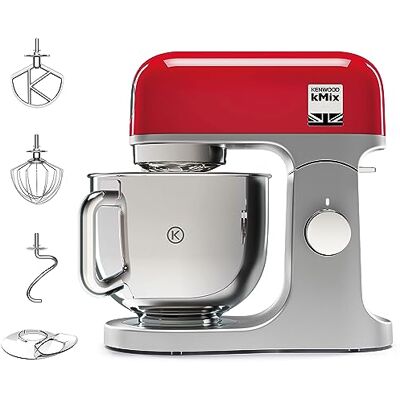 Kenwood KMX750RD KMIX Impastatrice Planetaria con Ciotola con Manico in Acciaio 5L, 3 Ganci di Miscelazione, Potenza 1000W, Personalizzabile con Oltre 20 Accessori Acquistabili Separatamente, Rosso Kenwood KMX750RD KMIX Impastatrice Planetaria con Ciotola con Manico in Acciaio 5L, 3 Ganci di Miscelazione, Potenza 1000W, Personalizzabile con Oltre 20 Accessori Acquistabili Separatamente, Rosso
