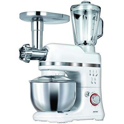 MPM – Robot da cucina multifunzione con impastatrice, Tritacarne, Frullatore, Pasta, 1200 W MPM – Robot da cucina multifunzione con impastatrice, Tritacarne, Frullatore, Pasta, 1200 W