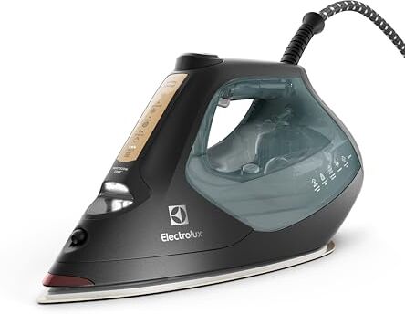 Electrolux Renew 800 Ferro Modello , con illuminazione frontale e rilascio di vapore, piastra antigraffio, funzione anticalcare, realizzato in plastica riciclata, 2800 W, cavo 3m con