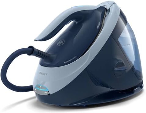 Philips PerfectCare Serie 7000 Ferro da Stiro con Caldaia, 2100W, Colpo Vapore 600g, 8 Bar di Pressione, Tecnologia OptimalTEMP, Serbatoio da 1.8L, Blu Navy/Scuro ()