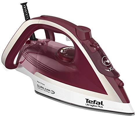 Tefal Ultragliss Plus Ferro da Stiro a Vapore, Rosso/Bianco