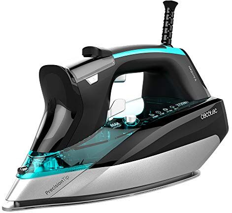 Cecotec Ferro Da Stiro a Vapore Fast&Furious 5050 X-Treme. 2700W, Vapore 55 g/min, Colpo Vapore 200 g/min, Piastra Turbo Slide, Modalità ECO, Anticalcare, Sistema di Sicurezza, Antigoccia