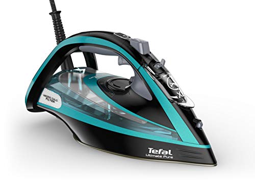 Tefal Ultimate Pure  ferro da stiro Ferro da stiro a secco e a vapore Durilium Autoclean soleplate Nero, Blu 3200 W