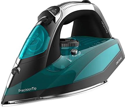 Cecotec Ferro Da Stiro a Vapore Fast&Furious 5020 Force. 2600 W, Suola Ultra Antiscivolo, Antigraffio, Vapore Continuo 60 G/M, Colpo Vapore 210 g/min, Sistema Antigoccia, Punta di Precisione