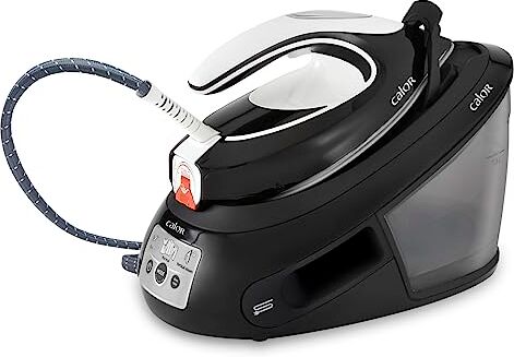 Calor Tefal Express Anti-Calc Generatore di Vapore, Colpo a Vapore 120 g/min, Pressione fino a 6.9 Bar, Ferro da Stiro a Vapore con Caldaia, Sistema di Blocco, SV8055