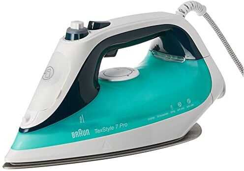 Braun SI7042 TexStyle 7 Pro Ferro da Stiro a Vapore, 2400 W, Bianco