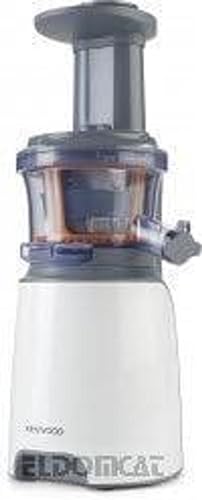 Kenwood PureJuice Estrattore di Succo a Freddo, Centrifuga Slow Juicer con passino, funzione risciacquo, salvagoccia, contenitore raccogli polpa 1,3L, contenitore succo 1L, Bianco/Grigio