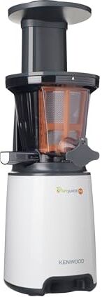 Kenwood PureJuice Estrattore di Succo a Freddo, Centrifuga Slow Juicer con passino, funzione risciacquo, salvagoccia, contenitore raccogli polpa 1,3L, contenitore succo 1L, Bianco