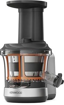 Kenwood , Accessorio Centrifuga Estrattore di Succo Slow Juicer per impastatrice planetaria, dotato di caraffa 400ml, funzione risciacquo, Metallo/Plastica, Grigio Argento