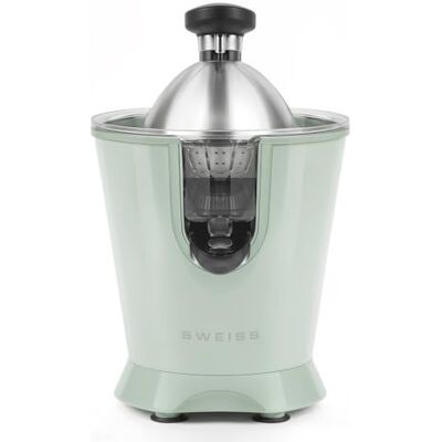SWEISS Spremiagrumi elettrico professionale , beccuccio antigoccia, compatibile con lavastoviglie, dispositivo silenzioso, braccio articolato potente 160W, verde SWEISS Spremiagrumi elettrico professionale , beccuccio antigoccia, compatibile con lavastoviglie, dispositivo silenzioso, braccio articolato potente 160W, verde