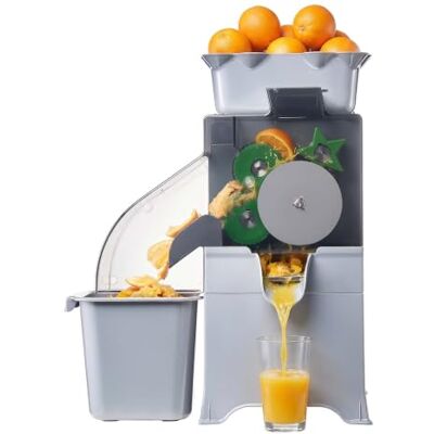 VEVOR Macchina Spremiagrumi Semiautomatico 100 W per Arancia, Spremiagrumi Elettrico Estrattore a Lenta Masticazione per Limoni Agrumi Melograni, Secchio Raccolta Bucce Coperchio in Policarbonato VEVOR Macchina Spremiagrumi Semiautomatico 100 W per Arancia, Spremiagrumi Elettrico Estrattore a Lenta Masticazione per Limoni Agrumi Melograni, Secchio Raccolta Bucce Coperchio in Policarbonato