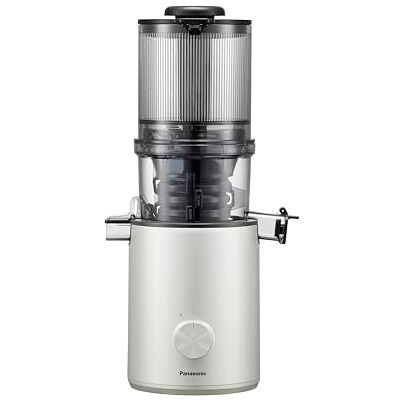 Panasonic Estrattore di Succo a Bassa Velocità, Capacità 1,5L, Foro di Ingresso 120mm, 55Giri/Min, Filtro Non Reticolato, Lavabile in Lavastoviglie, Facile da Pulire, Argento Panasonic Estrattore di Succo a Bassa Velocità, Capacità 1,5L, Foro di Ingresso 120mm, 55Giri/Min, Filtro Non Reticolato, Lavabile in Lavastoviglie, Facile da Pulire, Argento