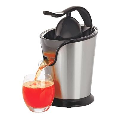 Avilia Spremiagrumi Elettrico con Piedini Antiscivolo con 2 Coni e Beccuccio Antiscivolo, Componenti Removibili, Filtro Polpa, in Acciaio Inox e Plastica, 160W, Avilia Spremiagrumi Elettrico con Piedini Antiscivolo con 2 Coni e Beccuccio Antiscivolo, Componenti Removibili, Filtro Polpa, in Acciaio Inox e Plastica, 160W, 