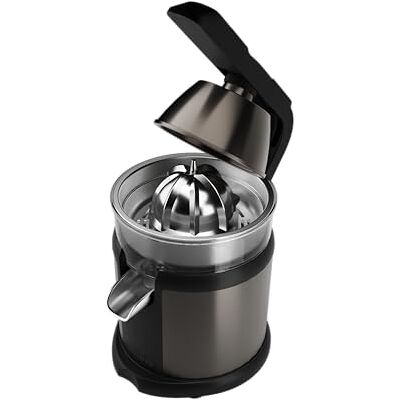 Aiwa KORYU Spremiagrumi a leva 120 W, corpo e filtro in acciaio inox, senza BPA, sistema antigoccia, base antiscivolo, design compatto. Colore: acciaio inox Aiwa KORYU Spremiagrumi a leva 120 W, corpo e filtro in acciaio inox, senza BPA, sistema antigoccia, base antiscivolo, design compatto. Colore: acciaio inox